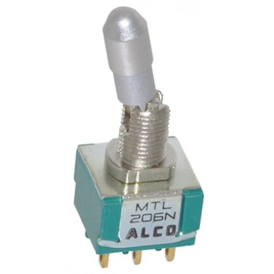 TE Connectivity Toggle Switch, Panel Mount, On-(On), DPDT, Solder Terminal