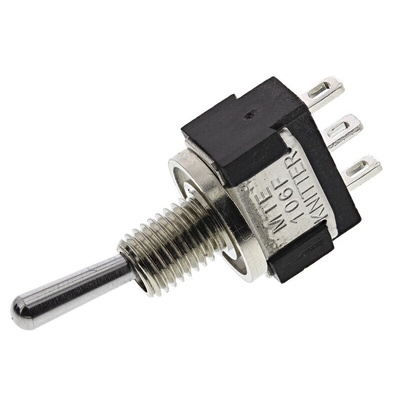 KNITTER-SWITCH Toggle Switch, Panel Mount, On-(On), SPDT, Solder Terminal