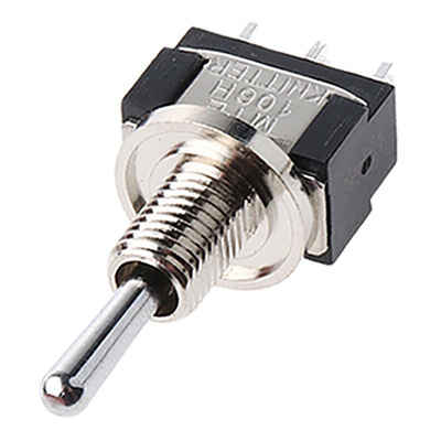 KNITTER-SWITCH Toggle Switch, Panel Mount, On-Off-(On), SPDT, Solder Terminal