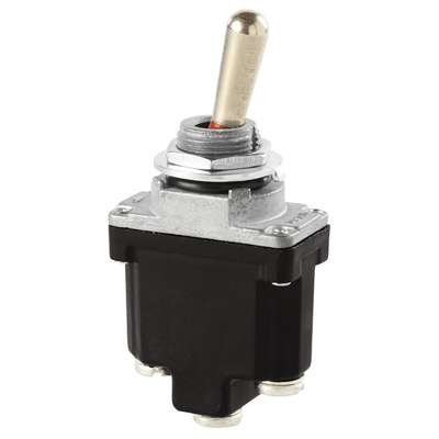Honeywell Toggle Switch, Panel Mount, On-Off, SPST, Screw Terminal