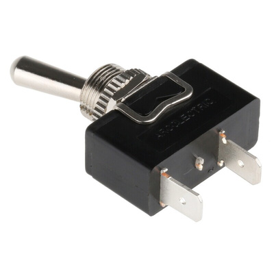 Arcolectric (Bulgin) Ltd Toggle Switch, Panel Mount, On-Off, SPST, Tab Terminal