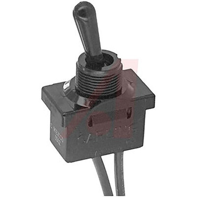 Carling Technologies Toggle Switch, Panel Mount, On-Off, SPST, Solder Lug Terminal, 250V ac