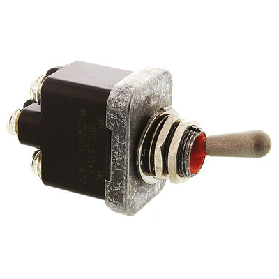Otto Toggle Switch, Panel Mount, On-Off, DPST, Screw Terminal, 28 V dc, 115V ac