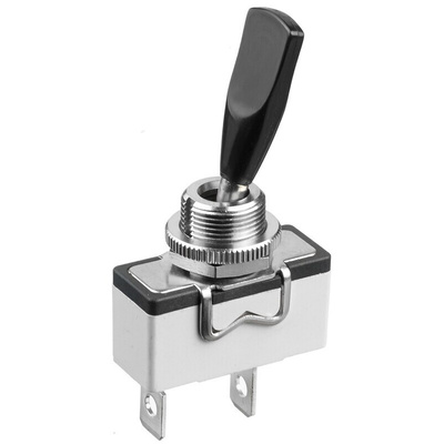 APEM Toggle Switch, Panel Mount, On-(On), SPDT, Solder Lug Terminal, 250V ac