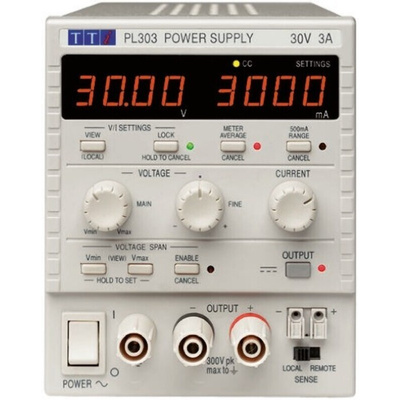 Aim-TTi PL Series Digital Bench Power Supply, 0 → 30V, 0 → 3A, 1-Output, 90W - RS Calibrated