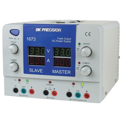 BK Precision 1673 Series Digital Bench Power Supply, 5V, 3A, 3-Output, 400W - RS Calibrated