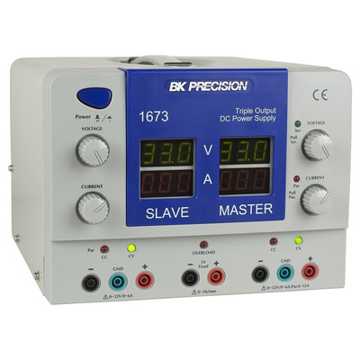 BK Precision 1673 Series Digital Bench Power Supply, 5V, 3A, 3-Output, 400W - RS Calibrated