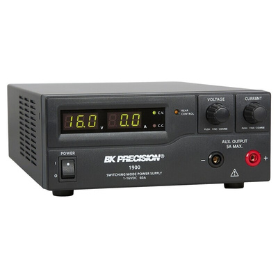BK Precision Digital Bench Power Supply, 1 → 16V, 0 → 60A, 1-Output - UKAS Calibrated