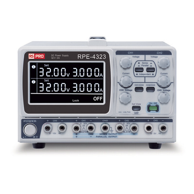 RS PRO Digital Bench Power Supply, 0 → 32V, 1A, 4-Output, 212W