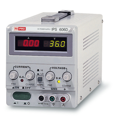 RS PRO Digital Bench Power Supply, 0 → 60V, 6A, 1-Output, 360W