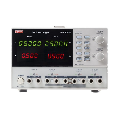 RS PRO Digital Bench Power Supply, 0 → 5V, 0 → 1A, 4-Output, 195W - UKAS Calibrated