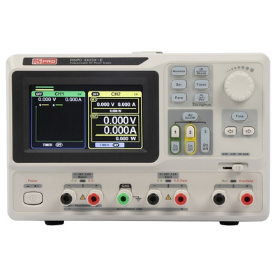RS PRO Digital Bench Power Supply, 0 → 32V, 3.2A, 3-Output, 220W