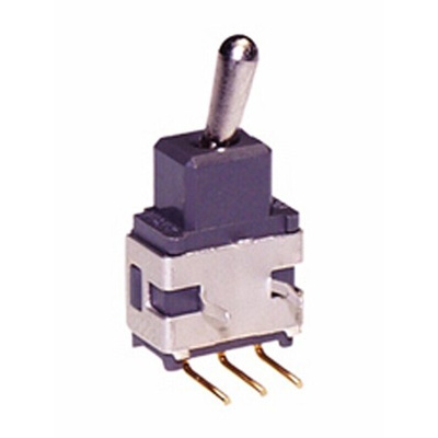 NKK Switches Toggle Switch, Through Hole Mount, On-On, SPDT, PC Terminal Terminal, 28V ac/dc
