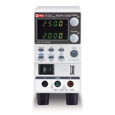 RS PRO Digital Bench Power Supply, 250V, 2A, 1-Output, 100W - RS Calibrated