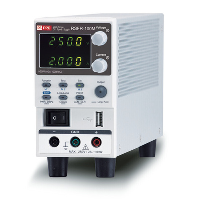 RS PRO Digital Bench Power Supply, 250V, 2A, 1-Output, 100W - RS Calibrated