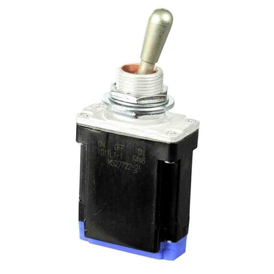 Honeywell Toggle Switch, Bushing Mount, On-Off-On, SPDT, Wire Lead Terminal, 125V ac