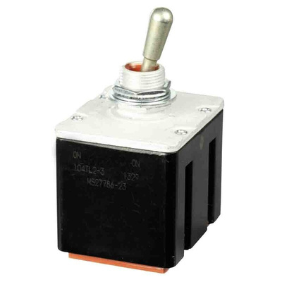 Honeywell Toggle Switch, Bushing Mount, On-On, 4PDT, Wire Lead Terminal