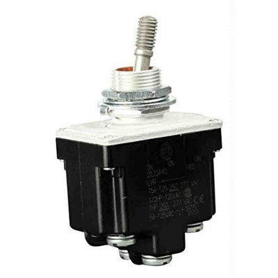 Honeywell Toggle Switch, Bushing Mount, On-On-On, DPDT, Screw Terminal, 125V ac