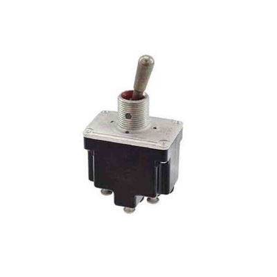 Honeywell Toggle Switch, Bushing Mount, On-On-On, 4PDT, Screw Terminal, 125V ac