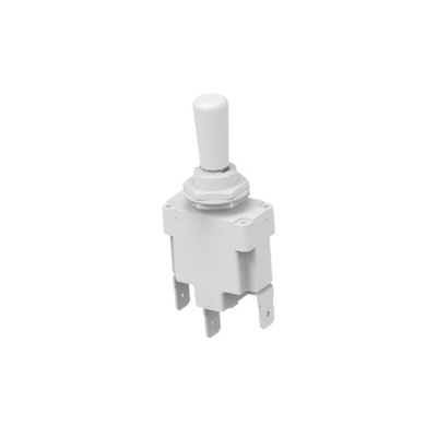 TE Connectivity Toggle Switch, Through Hole Mount, On-Off-On, SPDT, Quick Connect Terminal