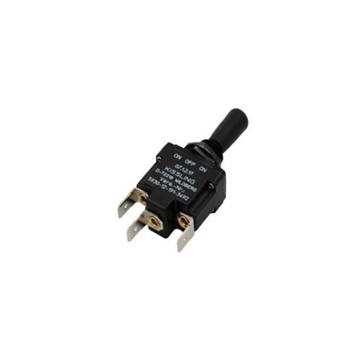 TE Connectivity Toggle Switch, Through Hole Mount, On-Off-On, SPST, Quick Connect Terminal