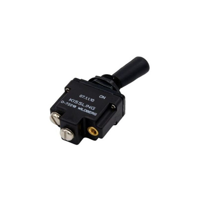 TE Connectivity Toggle Switch, Through Hole Mount, On-On, SPST, Screw Terminal