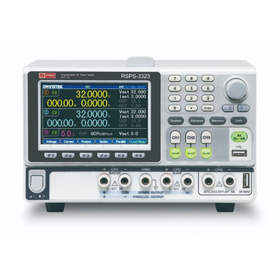 RS PRO Digital Switching Power Supply, 0 → 32V, 3A, 3-Output, 420W - RS Calibrated