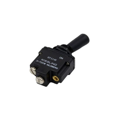 TE Connectivity Toggle Switch, Through Hole Mount, On-Off, SPST, Threaded Connector Terminal
