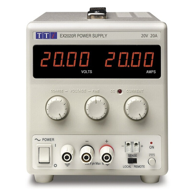 Aim-TTi EX-R Series Digital Bench Power Supply, 0 → 20V, 0 → 20A, 1-Output, 400W - RS Calibrated