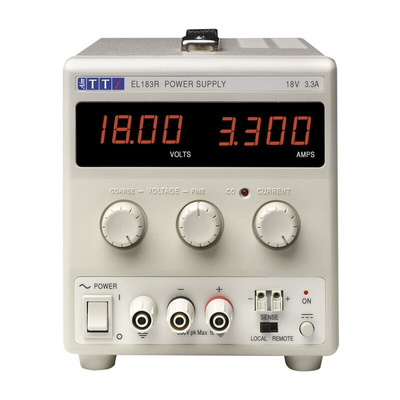 Aim-TTi EL-R Series Digital Bench Power Supply, 0 → 18V, 0 → 3.3A, 1-Output, 60W - UKAS Calibrated