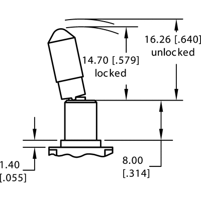 TE Connectivity Toggle Switch, PCB Mount, On-On, SPDT, Through Hole Terminal, 20V