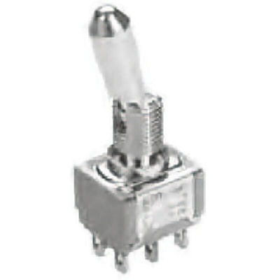 TE Connectivity Toggle Switch, Panel Mount, On-On, DPDT, Solder Terminal, 120 ac/dc, 28V ac/dc