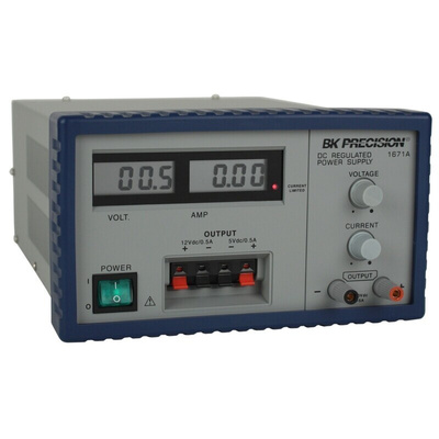 BK Precision 1671A Series Digital Bench Power Supply, 30V, 5A, 3-Output, 158W
