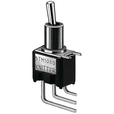 KNITTER-SWITCH Toggle Switch, PCB Mount, On-On, SPDT, Through Hole Terminal