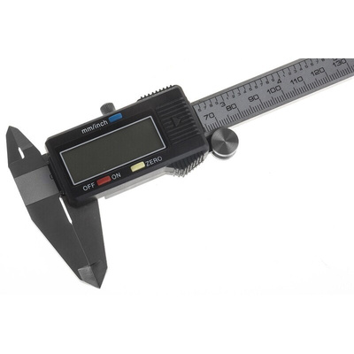 RS PRO 150mm Digital Caliper Caliper 0.0005 in, 0.01 mm Resolution, Metric & Imperial