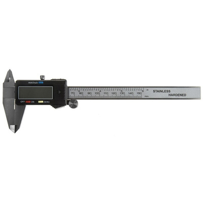 RS PRO 150mm Digital Caliper Caliper 0.0005 in, 0.01 mm Resolution, Metric & Imperial