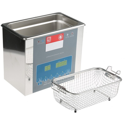 RS PRO Ultrasonic Cleaner, 100W, 3L