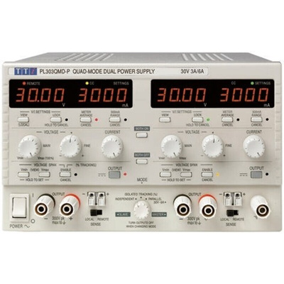 Aim-TTi PL-P Series Digital Bench Power Supply, 0 → 30V, 0 → 3A, 2-Output, 180W