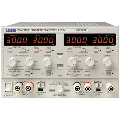 Aim-TTi PL Series Digital Bench Power Supply, 0 → 30V, 0 → 3A, 2-Output, 180W - RS Calibrated