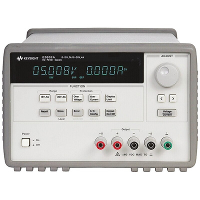 Keysight Technologies E363XA Series Digital Bench Power Supply, 0 → 15V, 4A, 1-Output, 120W - UKAS Calibrated