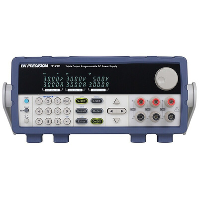 BK Precision Digital Bench Power Supply, 30V, 3A, 3-Output, 195W