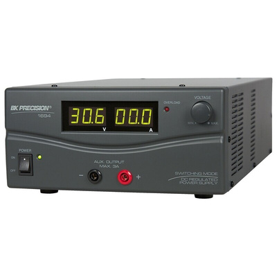 BK Precision Digital Bench Power Supply, 1 → 30V, 30A, 1-Output, 900 (Maximum)W - RS Calibrated