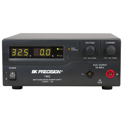 BK Precision Digital Bench Power Supply, 1 → 60V, 0 → 15A, 1-Output - UKAS Calibrated