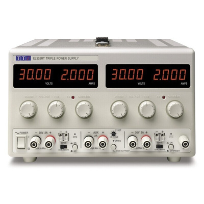 Aim-TTi EL-R Series Digital Bench Power Supply, 0 → 30V, 0 → 2A, 3-Output, 130W