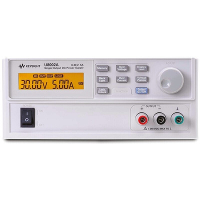 Keysight Technologies U8000 Series Digital Bench Power Supply, 0 → 30V, 5A, 1-Output, 150W