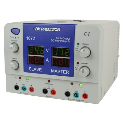 BK Precision 1672 Series Digital Bench Power Supply, 32V, 3A, 3-Output, 207W