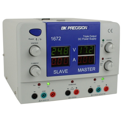 BK Precision 1672 Series Digital Bench Power Supply, 32V, 3A, 3-Output, 207W