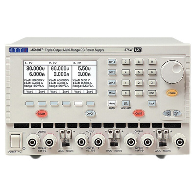 Aim-TTi MX Series Digital Bench Power Supply, 0 → 15V, 0 → 3A, 3-Output, 378W