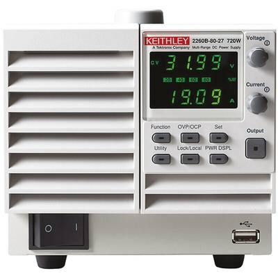 Keithley 2260B Series Digital Bench Power Supply, 0 → 800V, 0 → 2.88A, 1-Output, 720W - UKAS Calibrated