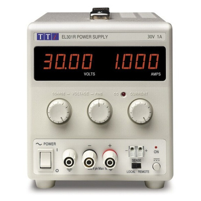 Aim-TTi EL-R Series Digital Bench Power Supply, 0 → 30V, 0 → 1A, 1-Output, 30W - UKAS Calibrated